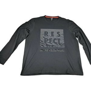 i-d Ideology Shirt sz L "RESPECT" Spellout NWT $35